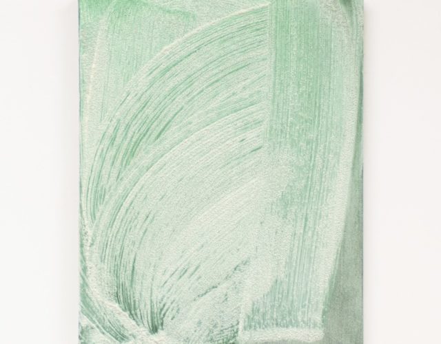 約瑟芬娜．聶利馬勒卡，流動，色粉、玻璃，36 x 46 cm，2018