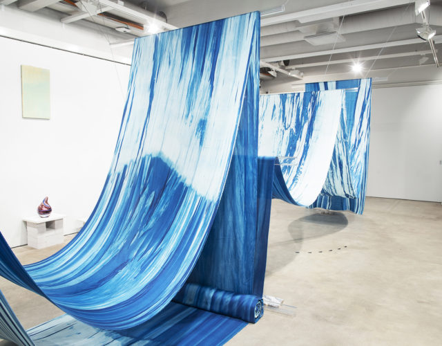 約瑟芬娜．聶利馬勒卡，Kairos，天氣過程、絲綢，30m，2017