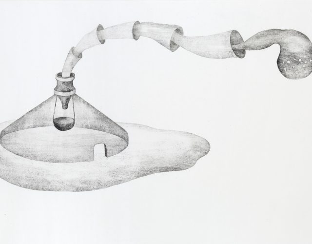 張婷雅，魔怪解籍-燈影怪，88.5x143cm，水印木刻，2014