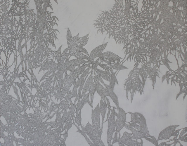 CHIU Chen-Hung, Daylighting 02, 2020, Concrete, black marble, cypress wood, supplementary soil, 60x60x3 cm