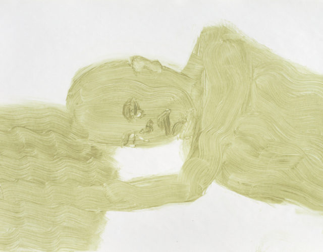 暫息(XI)，2016，壓克力、紙本，42x59cm