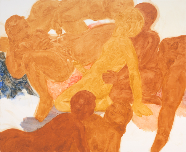 菲利普・克雷默，聚會，2014，油彩、畫布，160x195cm