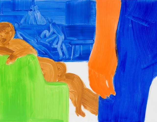 群集(XLVI) Gathering (XLVI)，2022，壓克力、畫布 Acrylic on canvas，100x130cm