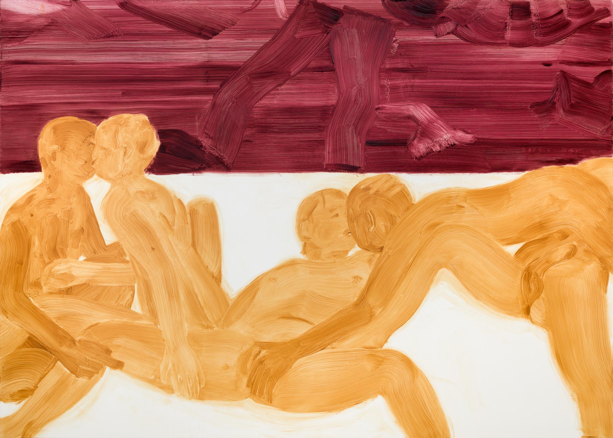 群集(XLII) Gathering (XLII)，2021，油彩、畫布 Oil on canvas，200x280cm