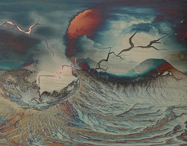 lololol, 未來道：乾坤大挪移Future Tao The Great Shift, 2021, UV紫外線印刷於木板UV print on wood panel, 90 x 45 cm